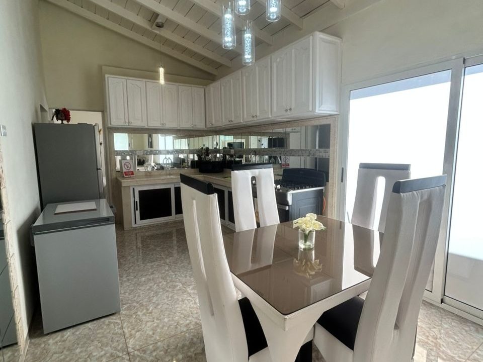Dining room and kitchen