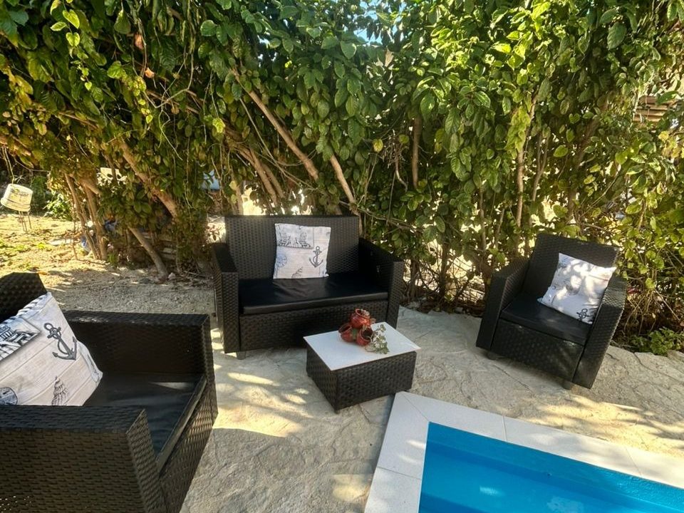 Seating by the pool