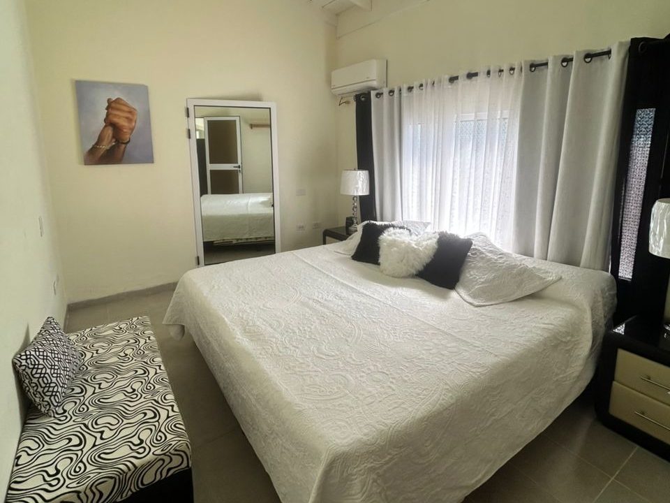 Bedroom with queen bed