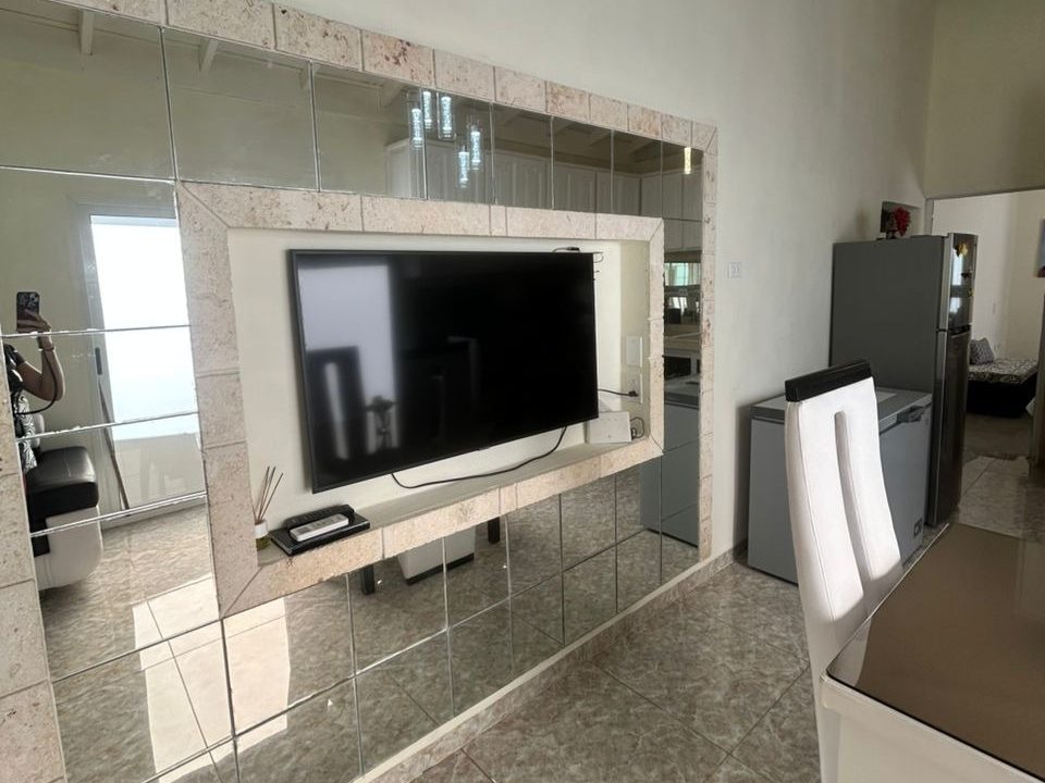 TV in the dining area