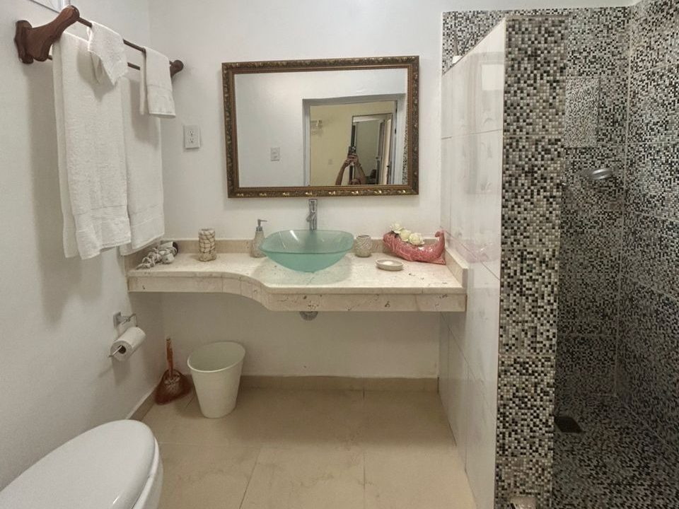 Bathroom with hot water